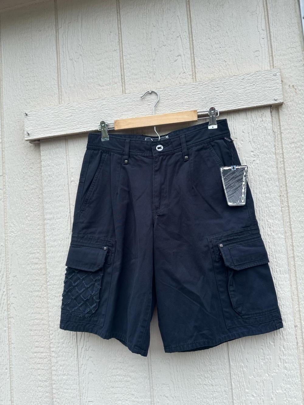Vintage 2000’s Oakley Black Tactical Cargo Shorts Men’s Size 30X 10 🆕 NWT $65 - Picture 6 of 14